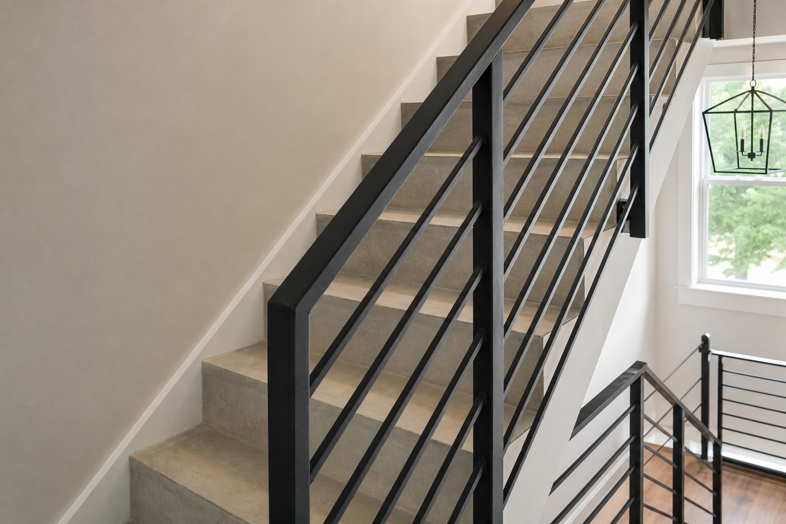 Custom iron railing manufactured by Shreeji Iron Works